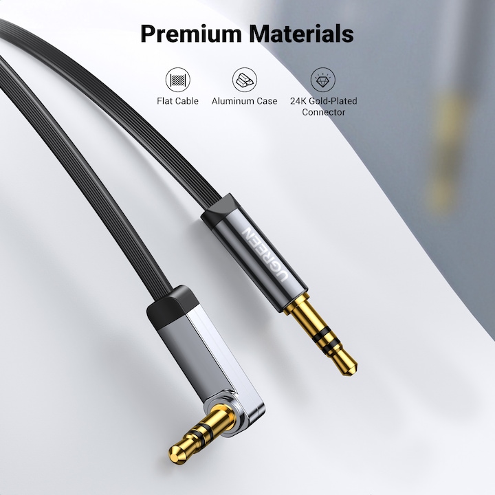Immagine prodotto Ugreen 3.5mm Klinke – 3.5mm Klinke (1 m, Connettore da 3,5 mm (AUX))