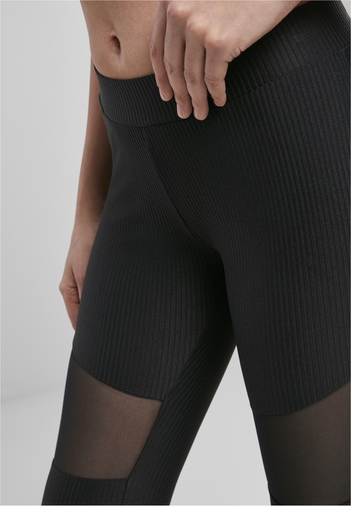 Actual product image Urban Classics Ladies Tech Mesh Rib Leggings (XL)