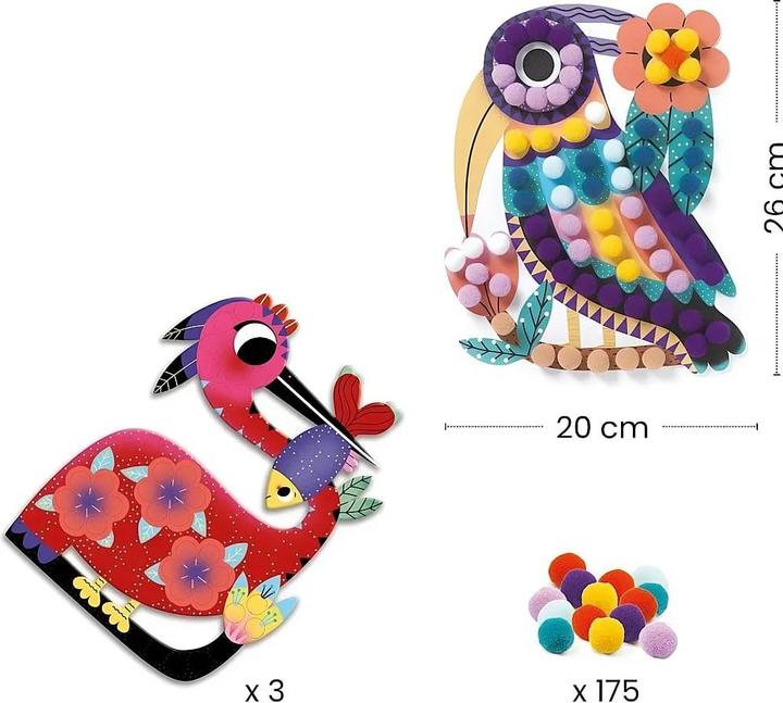 Produktbild Djeco Silhouetten Pompons