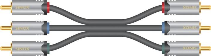 Image du produit Sinox HD Premium - Câble vidéo - vidéo composante - RCA x 3 (hane) à RCA x 3 (hane) - 1.5 m - skärma (1.50 m)