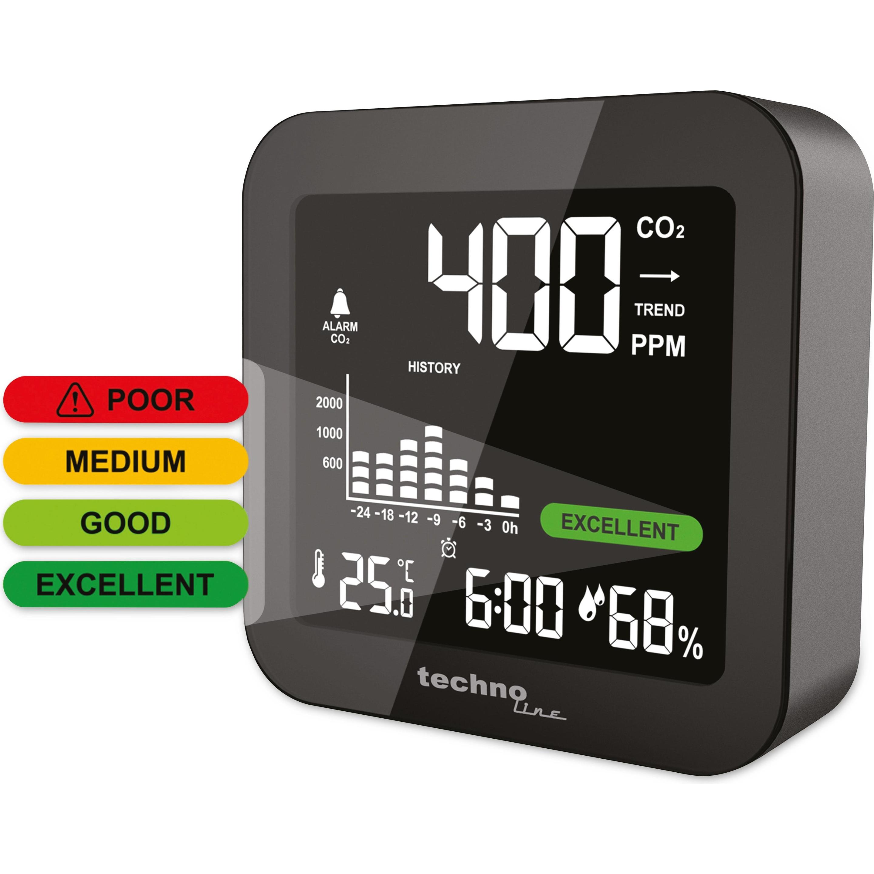 Thumbnail - Technoline WL 1025, Thermometer + Hygrometer, Schwarz