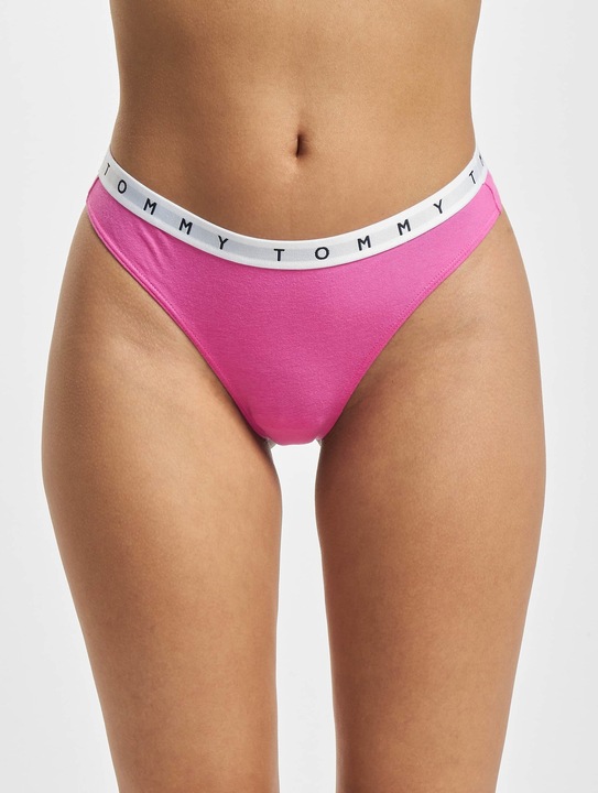 Produktbild Tommy Hilfiger Damen 3P Thong 521 Tangahöschen, Deep Crimson/Pink Amour/Deep Blue, S (S, 3er Pack)