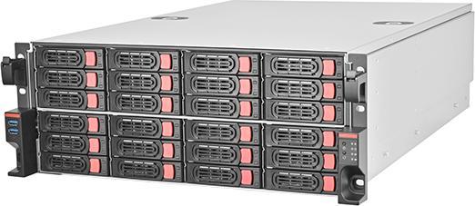Silverstone SST-RM43-324-RS - 4U 24-bay 2.5" / 3.5" HDD rackmount storage chassis with Mini-SAS HD S