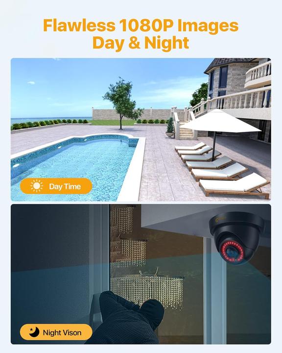 Actual product image Anlapus 1080P HD Überwachungskamera-Set