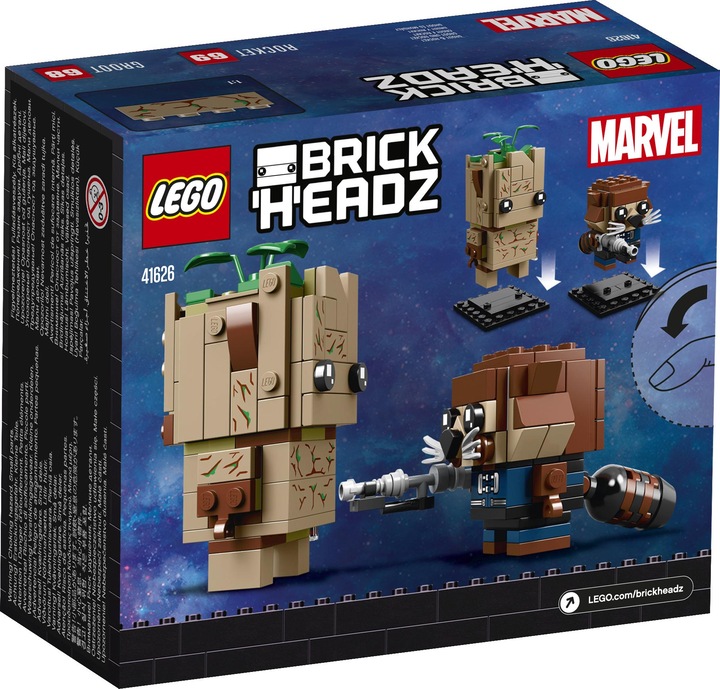 Actual product image LEGO Groot and Rocket (41626, LEGO Brickheadz)
