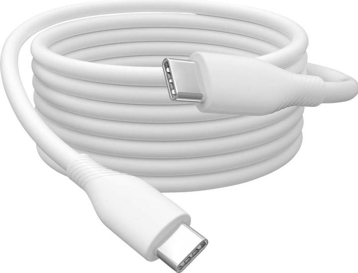 Actual product image Digitus USB-C silicone connection cable, 2m, white (2 m, USB 2.0, 60 W)