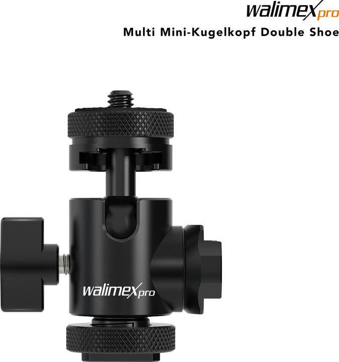 Walimex pro Multi Mini-Kugelkopf Double Shoe (Kugelkopf)