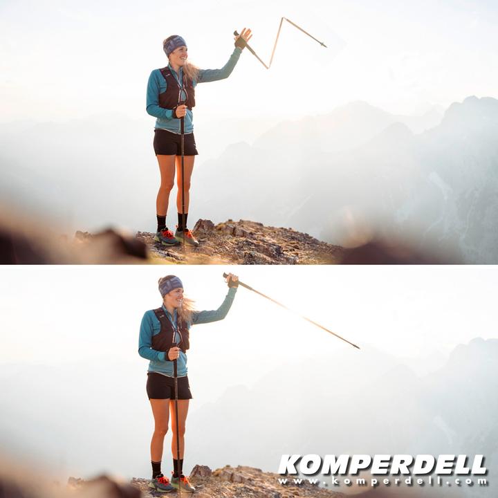 Actual product image Komperdell Carbon FXP.4 Approach Vario poles (115 - 135 cm)