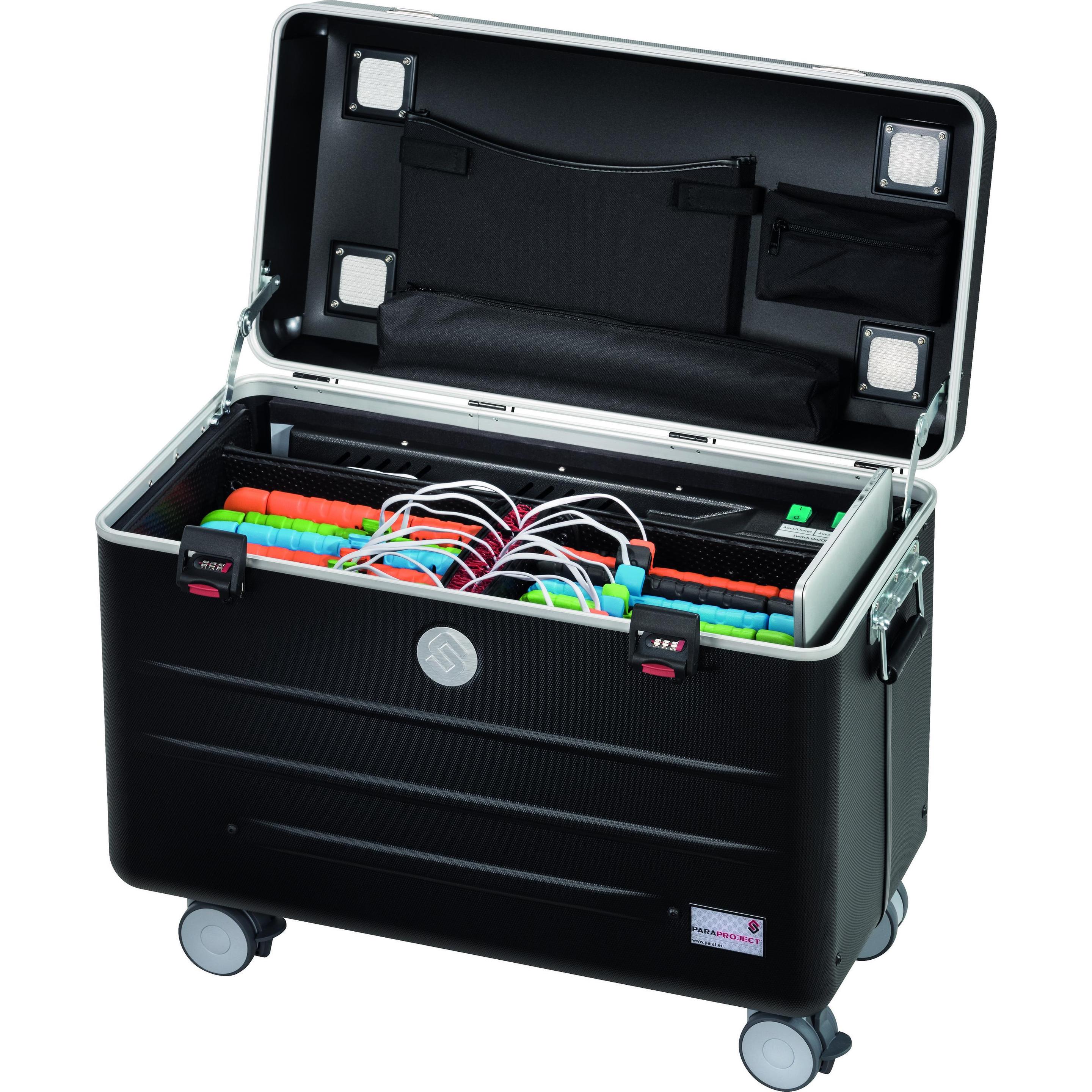 Parat Paraproject Case i16 KidsCover für 16 iPads in KidsCover Charge&Sync EU-Version inkl. USB-Lightni..., Notebookwage...