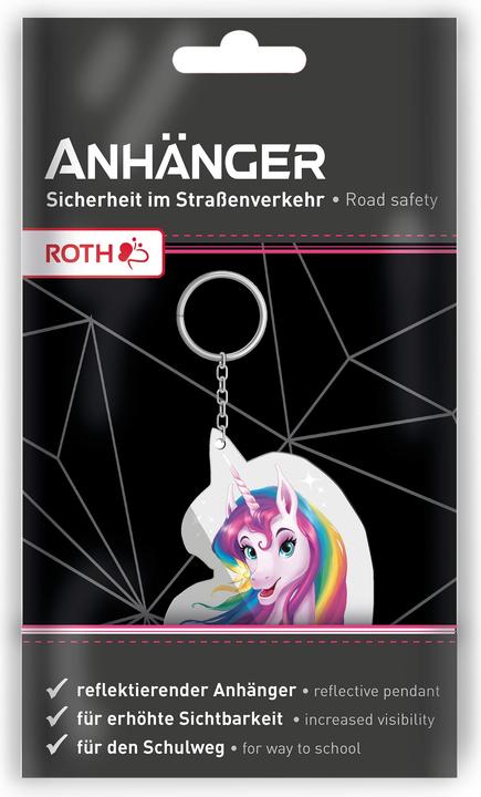 Actual product image Roth Reflective Pendant Unicorn Portrait