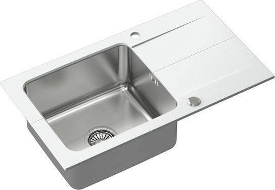 Produktbild Steiner EDWARD 111 Fusion Steingran Hybrid Plus white with steel chamber (780x440x190) with hand-held siphon