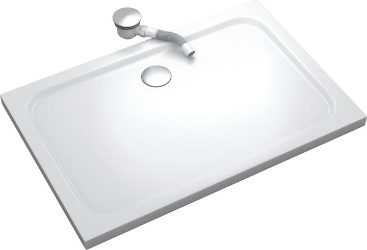 Moments of Glass Extra flache Duschwanne 70x90 cm mit Siphon