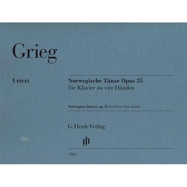Norwegische Tänze Opus 35 für Klavier zu vier Händen, Fachbücher von Edvard Grieg, Einar Steen-Nökleberg, Ernst-Günter H...