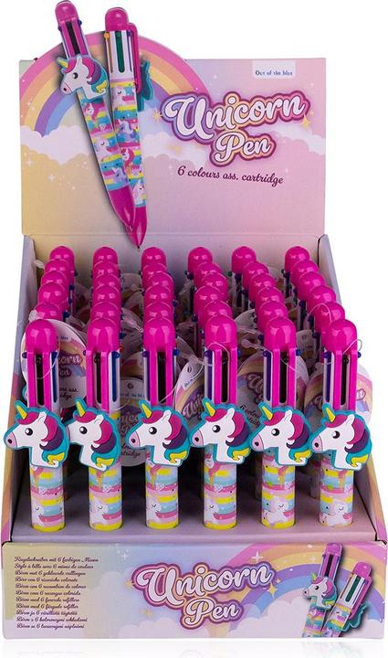 Actual product image Magni OOTB biros, 6 colours, unicorn (Multicoloured, 1 x)