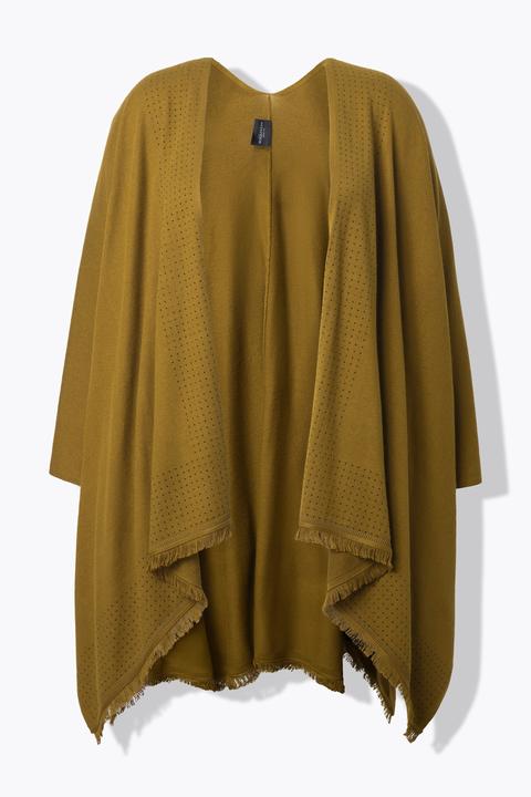 Produktbild Ulla Popken Strickponcho, Oversized, Ziersteine, offene Form (58, 60, 62)