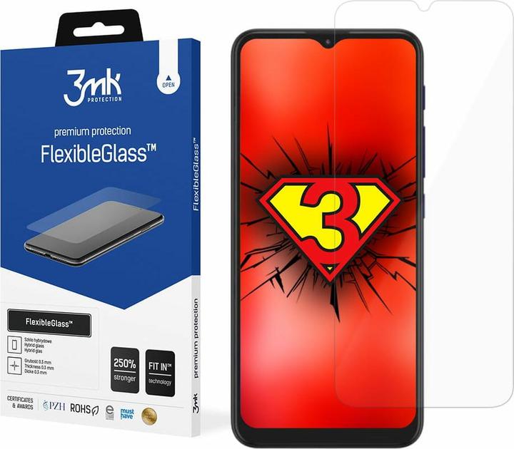 Actual product image 3MK hybrid glass Flexible 2.5D for Motorola Moto E7 Power (1 Piece, Motorola Moto E7 Power)
