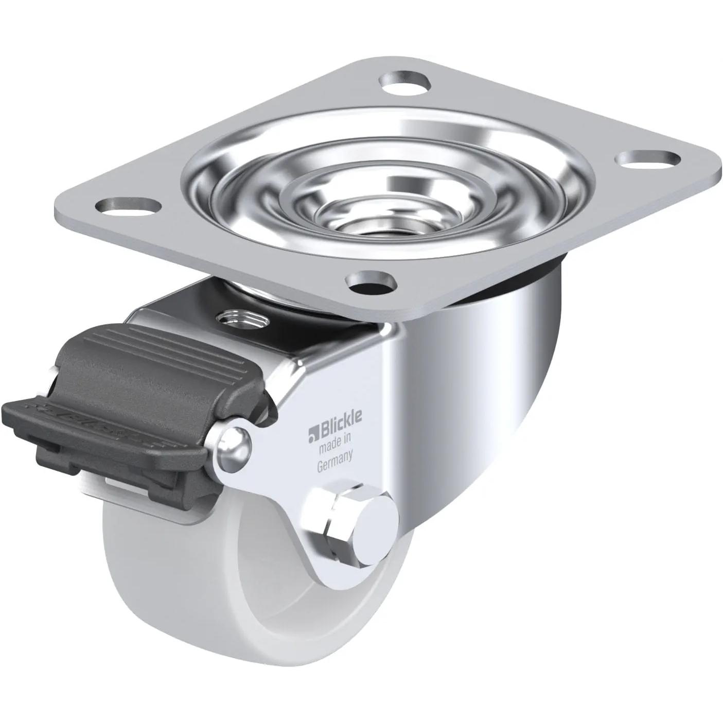 Blickle, Ruote + Rotelle, 936875 LE-PO 60G-RA Stahlblech-Lenkrolle Rad-Durchmesser: 60 mm Tragfähigkeit (m