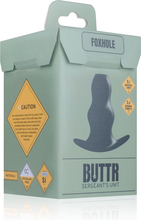 Actual product image Buttr Foxhole Hollow Anal Plug