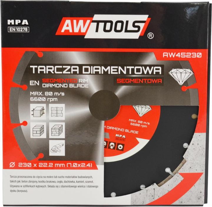 Actual product image Awtools Diamond Disc 125x22.2 / Segmental