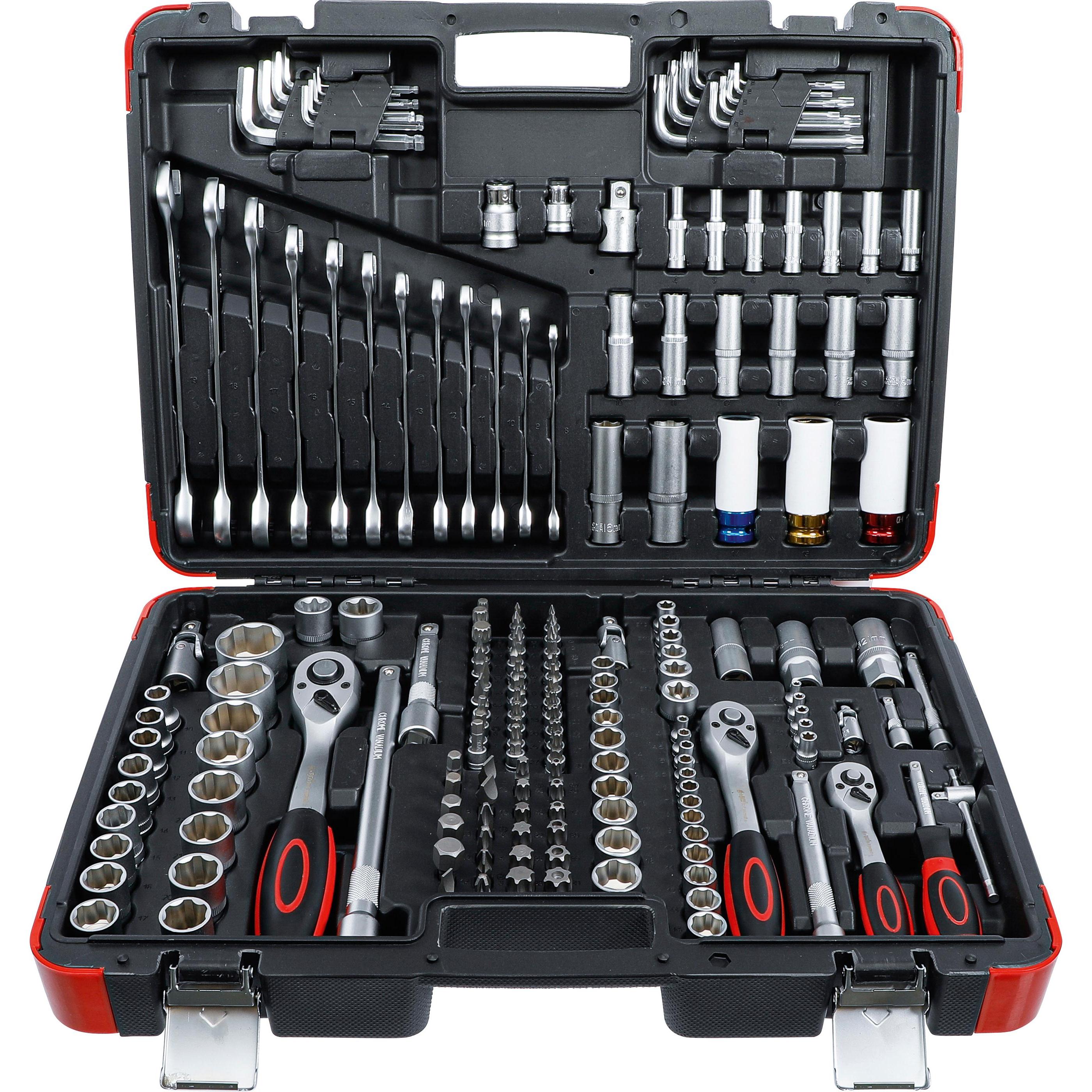 BGS, Steckschlüssel + Stecknuss, Steckschlüssel-Satz (10 mm, 11 mm, 12 mm, 13 mm, 14 mm, 15 mm, 16 mm, 17 mm, 18 mm, 19 ...