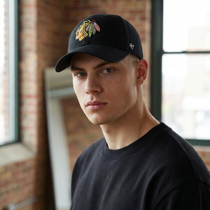 Produktbild 47 Brand Strapback Cap - Legend Chicago Blackhawks Schwarz