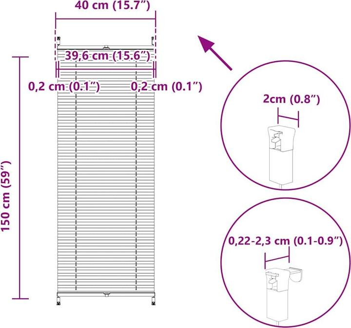 Image du produit vidaXL Rollos (40 x 150 cm)