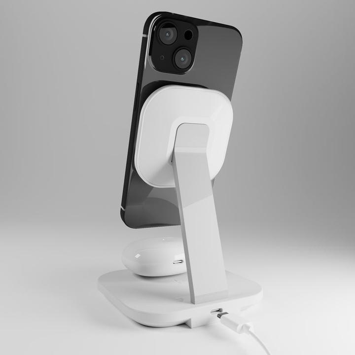 Actual product image SBS Puro Magnetic Wireless Induction Charging Station 2in1 Wireless Charging + A (30 W)