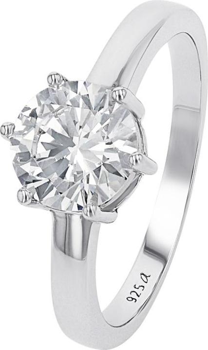 Image du produit Amor Ringe für Damen, 925 Sterling Silber, Zirkonia synth. (54, Argent 925)