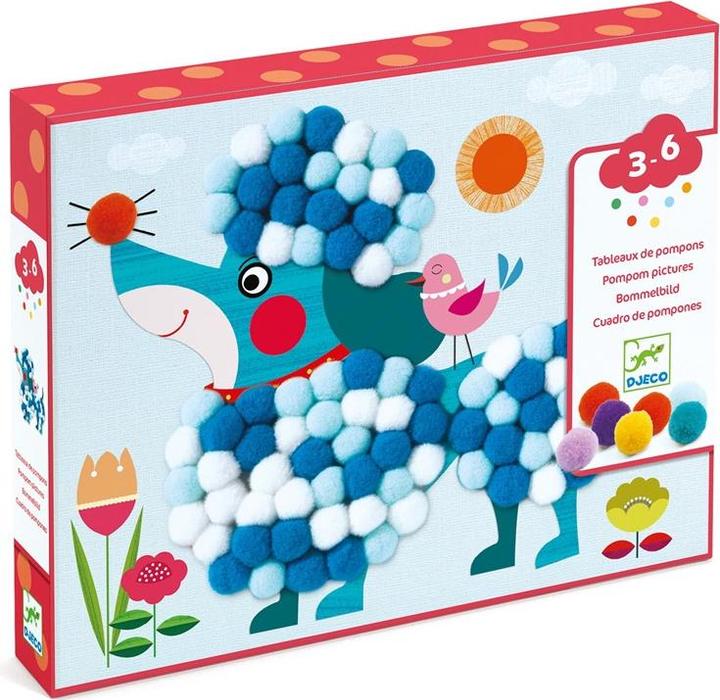 Produktbild Djeco Pompom Collagen Hunde