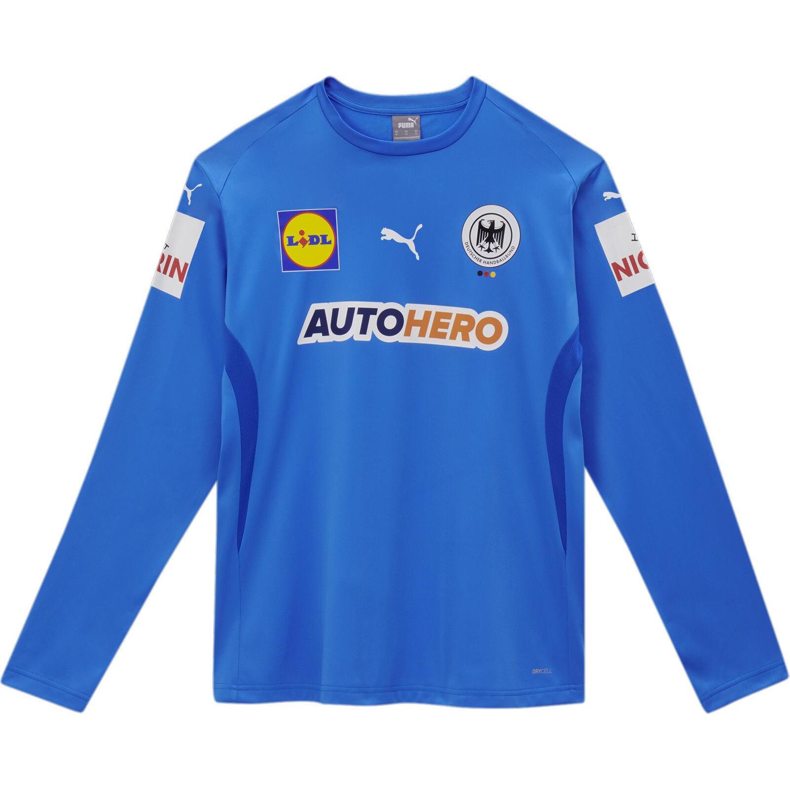 Puma, Herren, Sportshirt, DHB GK Jersey with Sponsor (XXL), Blau, XXL