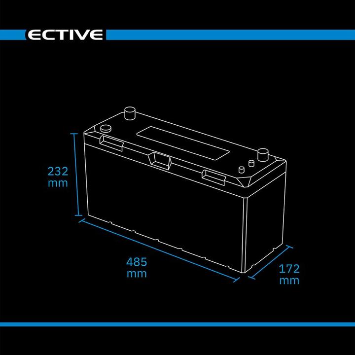 Produktbild Ective LC 200 Marine LT IP67 LiFePO4 Lithium Versorgungsbatterie (12 V, 200 Ah)