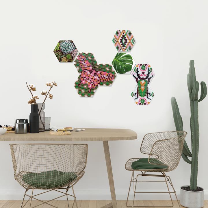 Produktbild Ses Beedz Art - Hex tiles Botanisch