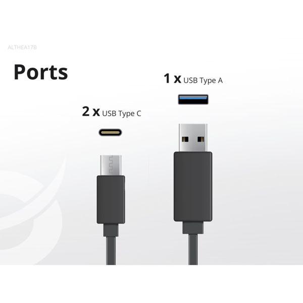 Produktbild Conceptronic Ladegerät 3Port 67W,2xUSB-C,3-in-1 USB-A PD sw (67 W, 3 Ports)