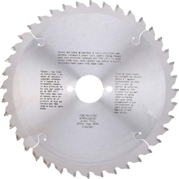 Actual product image CMT 297.080.10M Kreissägeblatt neg. für Non-Ferro/Trespa/Alu 250 x 30 x 80T