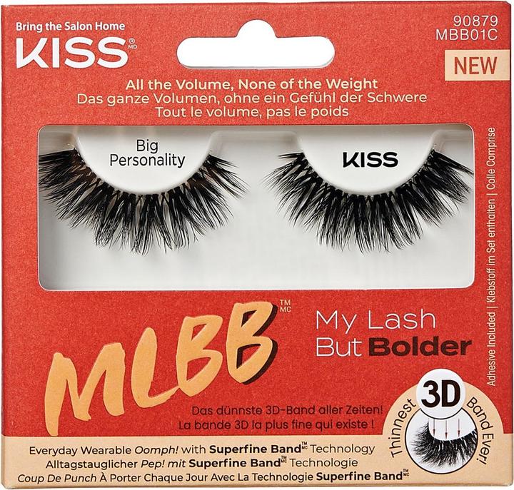 Actual product image KISS MLB Bolder - Big Personality False Eyelashes (Artificial eyelashes)