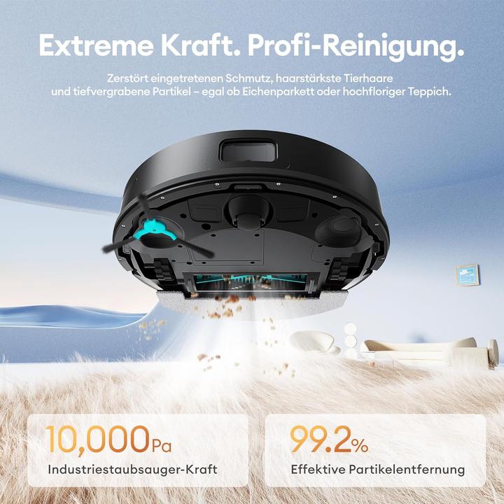 Produktbild Ultenic Staubsauger- und Wischroboter mit LiDAR-Navigation (10000 Pa, Wischtuch)