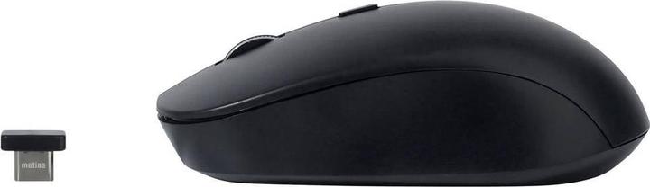 Produktbild Matias M5DCBB Maus Kabellos Optisch Schwarz 4 Tasten 1000 dpi, 1600 dpi (Kabellos)