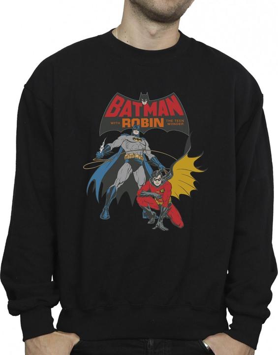 Actual product image Mens Batman And Robin Cotton Sweatshirt (XL)