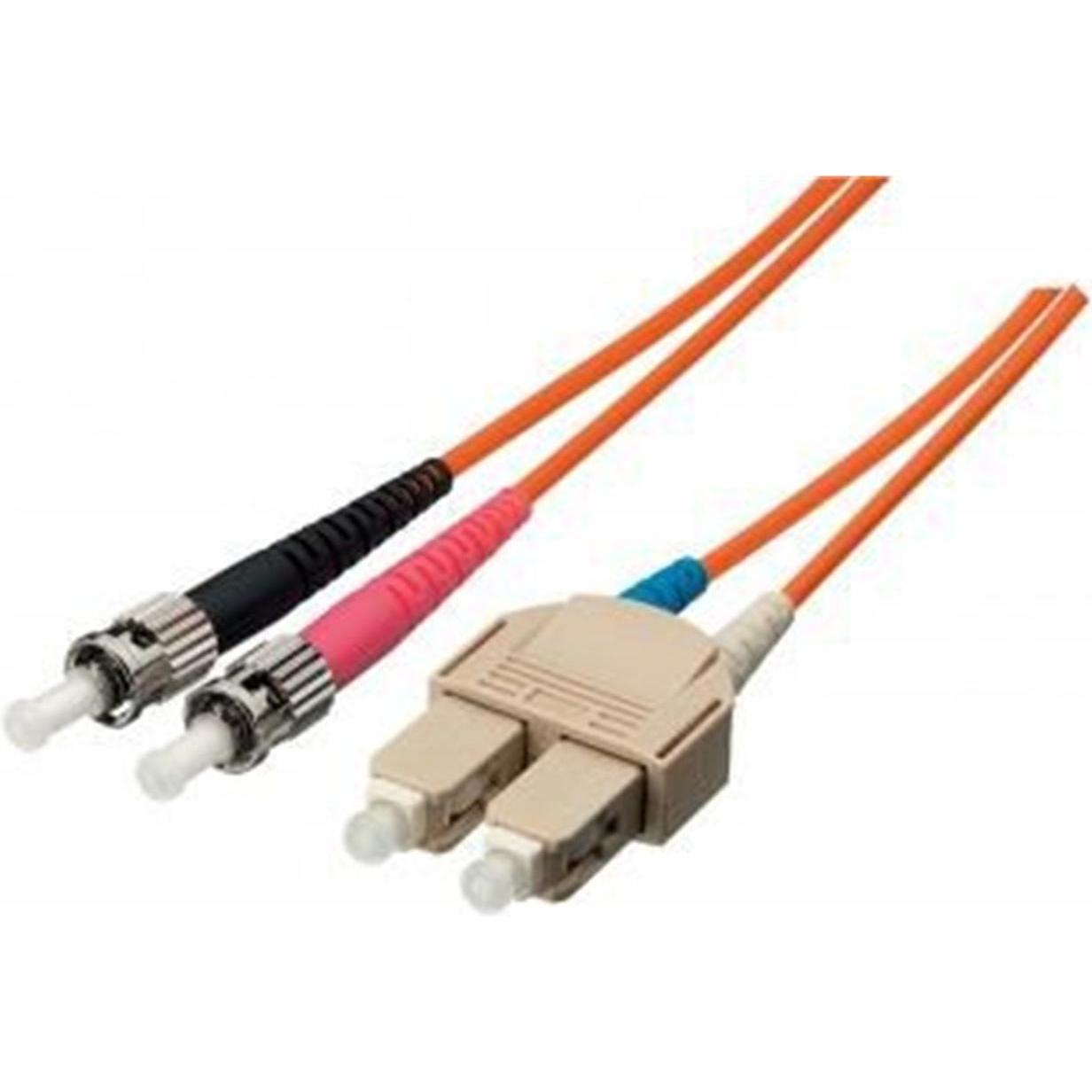 equip Cavo patch in fibra ottica ST->SC monomodale duplex OS2 ge (CAT6, 2 m), Cavo di rete