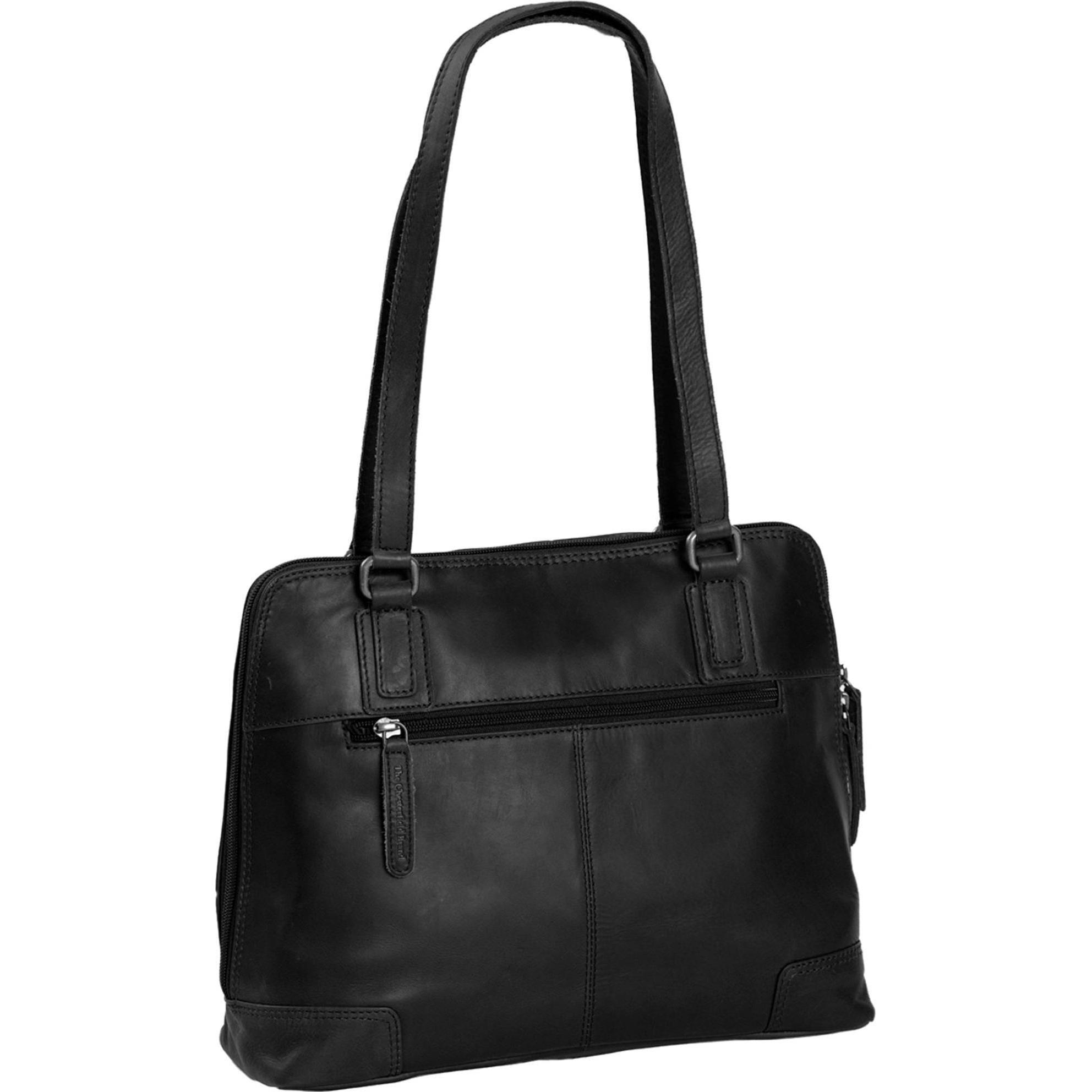 Thumbnail - The Chesterfield Brand, Handtasche, Wax Pull Up Schultertasche Leder 30 cm Laptopfach, Schwarz