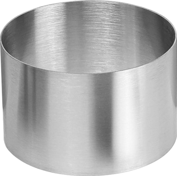 Actual product image Stoneline Dessert rings and food rings set, 8 pieces, stainless steel, 6 rings, 1 lifter, 1 punch, round