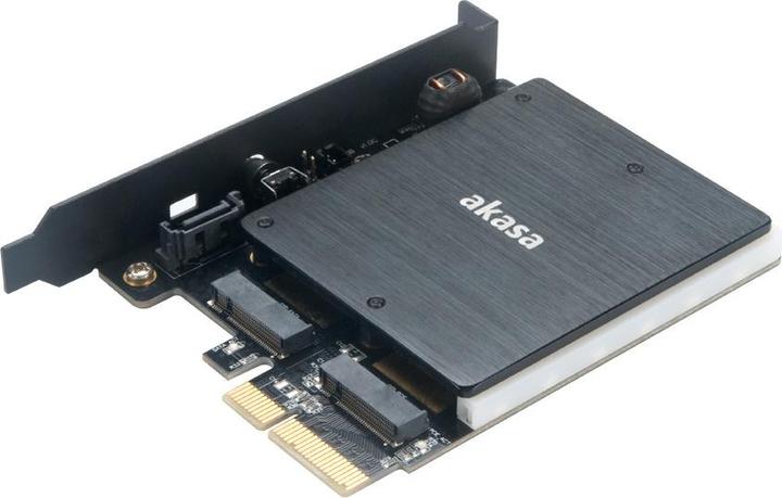 Produktbild Akasa AK-PCCM2P-03 - PCIe - M.2 - Schwarz - 32 Gbit/s - 0 - 55 °C