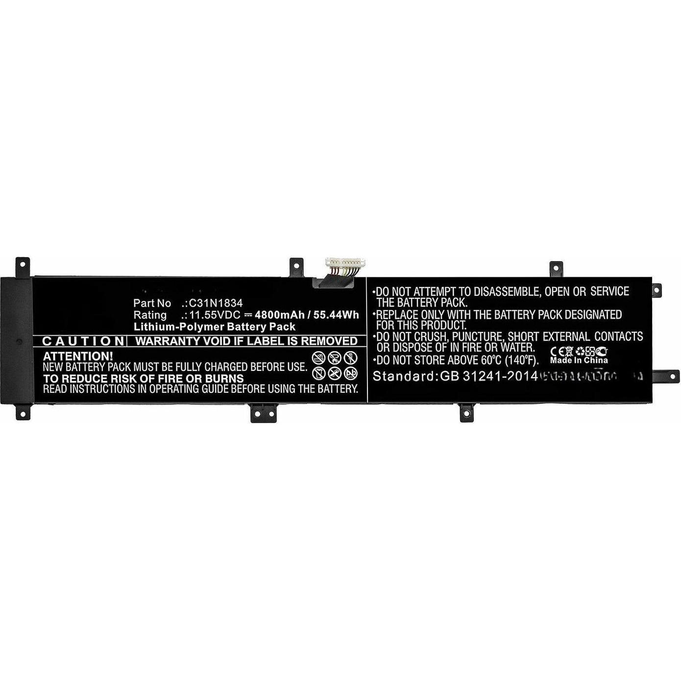 CoreParts Laptop Battery for Asus, Notebook Akku