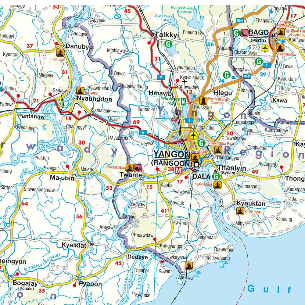 Thumbnail - Myanmar-Burma 1000000, Landkarte