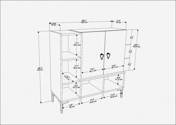 Productafbeelding Kalune Design Robert (100 x 35 x 100 cm)