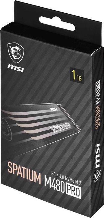 Actual product image MSI SPATIUM M480 PRO PCIE 4.0 NVME M.2 1TB (1000 GB, M.2 2280)