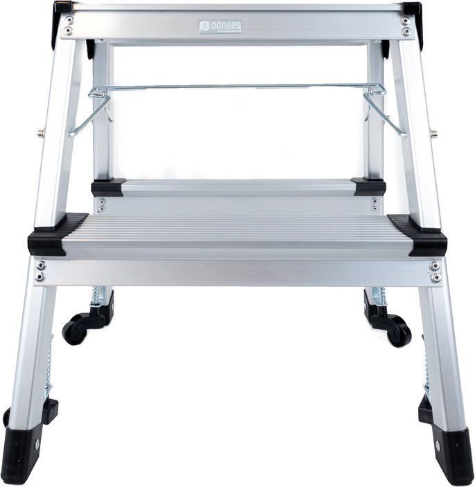 Produktbild Dönges Klappleiter mit Rollen, 2 Stufen (Stehleiter, 48 cm)