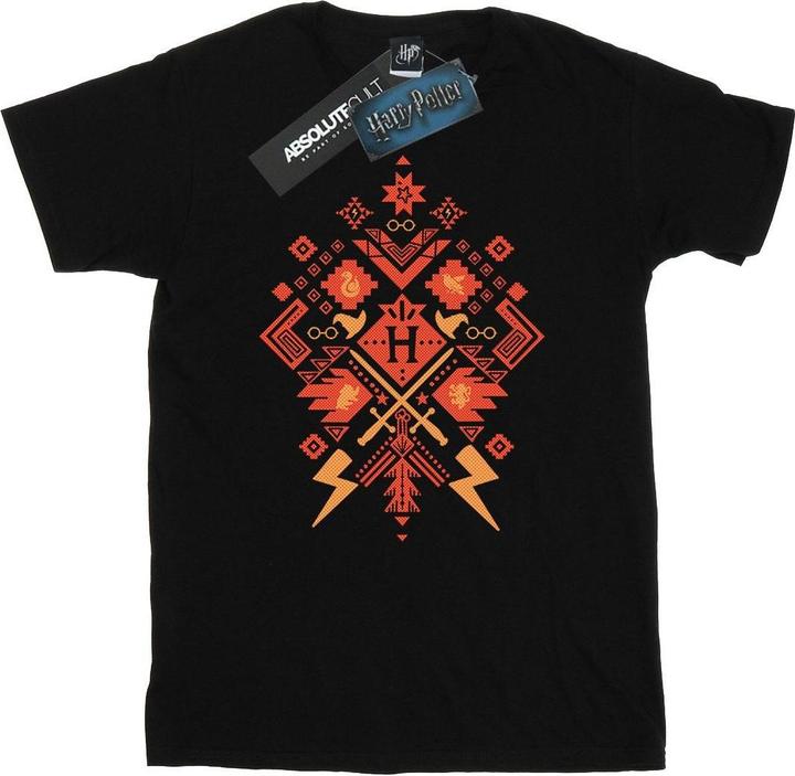 Actual product image Mens Christmas Fair Isle T-Shirt (3XL)