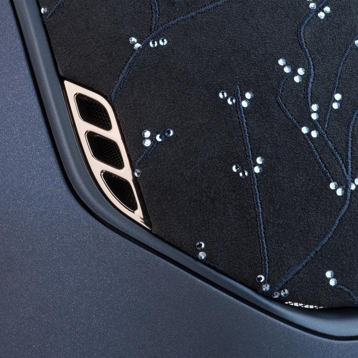 Actual product image Samshield riding helmet custom miss shadowmatt crystal leaf 5 swarovski (55 - 58 cm)