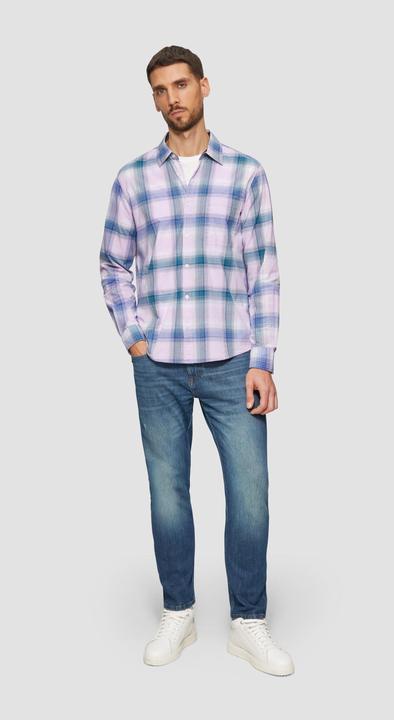 Immagine prodotto S.Oliver Hemd Regular Fit: Kariertes Hemd aus Baumwollstretch mit Brusttasche (M)
